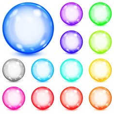 Set of multicolored opaque spheres N4