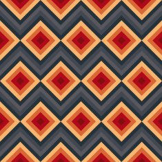 Modern elegant zig zag and rhombus seamless pattern