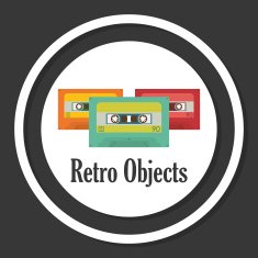 Retro objects vintage design N22