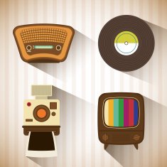 Retro objects vintage design N28