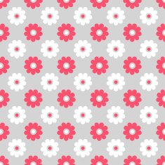Cute different seamless pattern Pink white and grey color