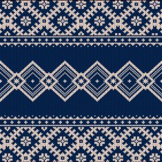 Knitted vector background pattern with wool sweater texture N21
