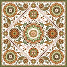Design for square pocket shawl textile