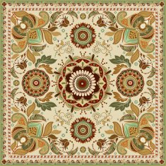 Design for square pocket shawl textile N2