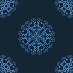 abstract circular seamless pattern N4