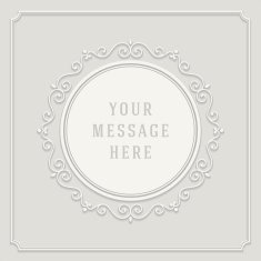 Vintage ornament from cut paper and shadow
