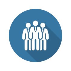 Team Icon Business Concept Flat Design