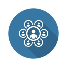 Teamwork Icon Business Concept Flat Design