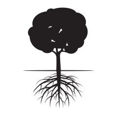 Tree and Roots Vector Illustration N2