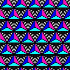 abstract bright colored triangle geometric pattern in style of the
