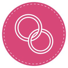 Wedding rings outline vector icon modern minimal flat design style N2