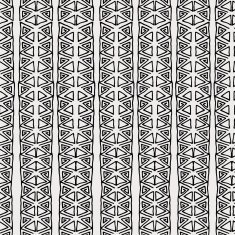 Vector seamless black and white ethnic pattern