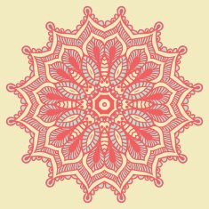 Mandala vector design flower card
