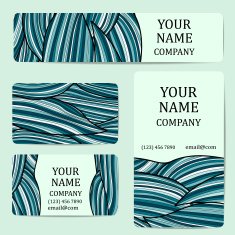 Business cards Card or invitation Vintage decorative elements N3