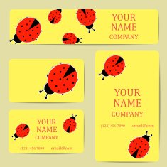 Business cards Card or invitation Vintage decorative elements N5