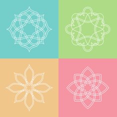 Flourish logo template ornament label N2
