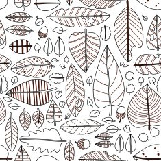 Autumn seamless leaf pattern N5