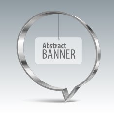 Shiny metal vector banner eps 10 N5