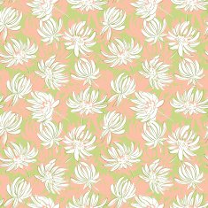 colorful hand drawn flowers seamless pattern