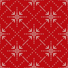 Christmas Sweater Design Seamless Knitted Pattern with Stars N2