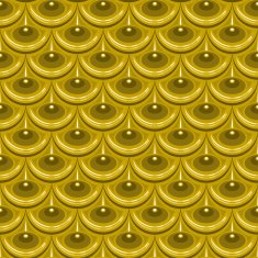 Seamless gold river fish scales
