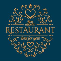 Restaurant design template Vector illustration