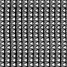 Vector seamless black and white ethnic pattern N7