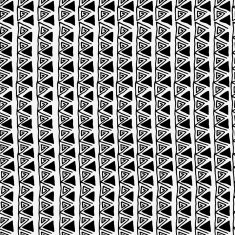 Vector seamless black and white ethnic pattern N8