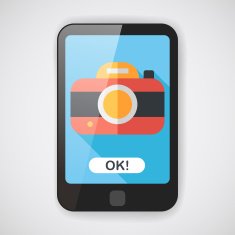 camera flat icon with long shadow eps10 N3