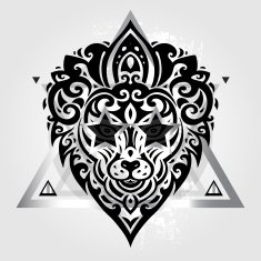 Lions head Tribal pattern N9
