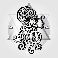Octopus Tribal pattern