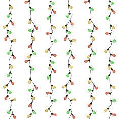 Christmas garland seamless pattern