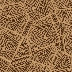 Hand Drawn Ethnic Seamless Pattern N4
