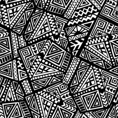 Hand Drawn Ethnic Seamless Pattern N5