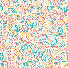 Hand Drawn Ethnic Seamless Pattern N12