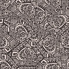 Hand Drawn Ethnic Seamless Pattern N13