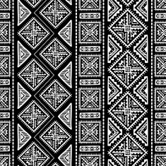 Hand Drawn Ethnic Seamless Pattern N19