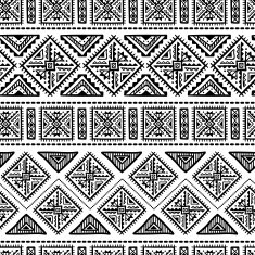 Hand Drawn Ethnic Seamless Pattern N20
