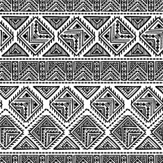 Hand Drawn Ethnic Seamless Pattern N25