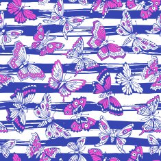 seamless pattern with decorative butterflies N3