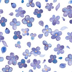 Watercolor floral seamless pattern N22