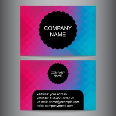 colorful business card N2