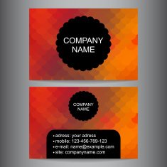 colorful business card N5