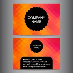colorful business card N6
