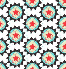 Grunge colorful geometric seamless pattern N4