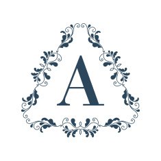 Flourish logo template ornament label N3