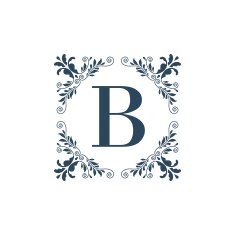 Flourish logo template ornament label N4