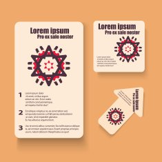 Brochures design for social infographic diagram presentation N20