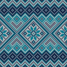 Knitted Sweater Design Seamless Pattern