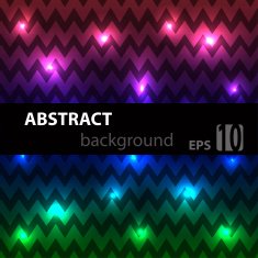 Abstract disco glowing chevron of background Vector illustration